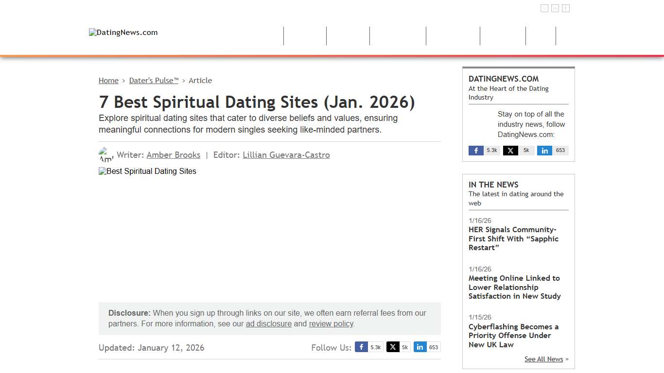 7 Best Spiritual Dating Sites (Jan. 2026)